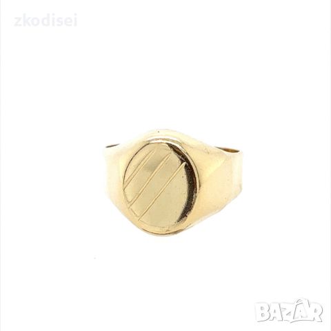 Златен мъжки пръстен 2,81гр. размер:58 14кр. проба:585 модел:24239-1, снимка 1 - Пръстени - 46052302
