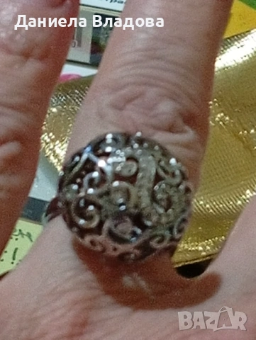 Масивен сребърен пръстен, снимка 3 - Пръстени - 54059713