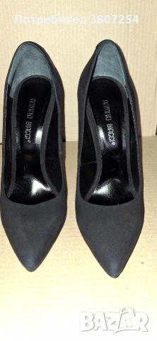 Дамски обувки на ток. Естествен велур. , снимка 4 - Дамски ежедневни обувки - 53284018