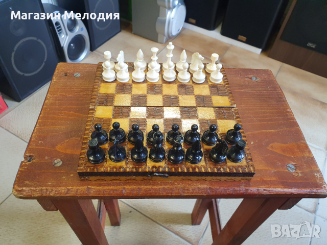 Български малък стар шах. В отлично състояние., снимка 5 - Шах и табла - 44974098