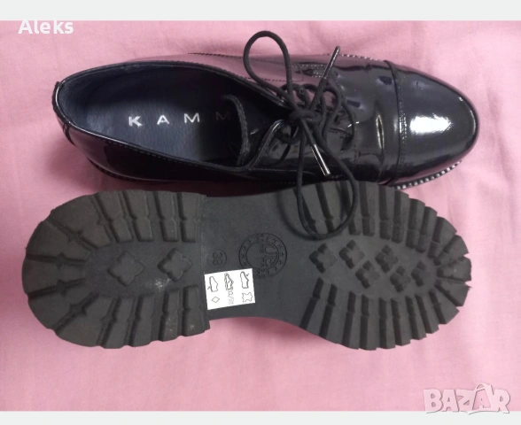 Нови италиански обувки от естествена кожа, снимка 2 - Дамски елегантни обувки - 53725645