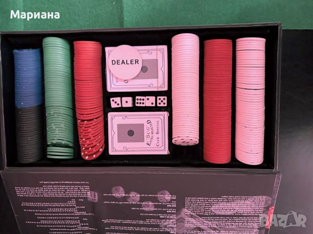 Мобилно Казино с чипове и карти в една кутия, снимка 3 - Други игри - 45253819