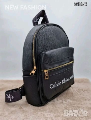 Дамски Кожени Раници CALVIN KLEIN , снимка 2 - Чанти - 46164266