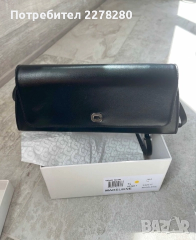 Нова дизайнерска чанта от естествена кожа на френската марка Carel, снимка 7 - Чанти - 52460638