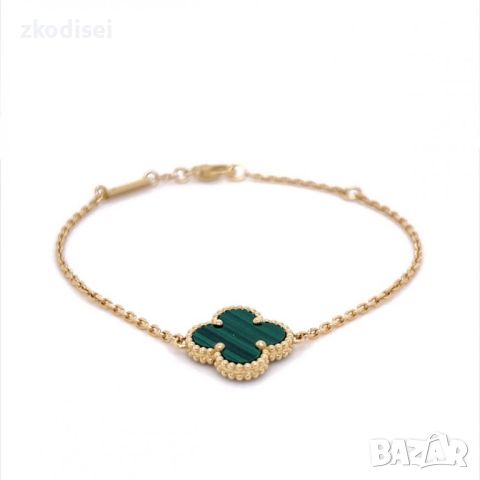 Златна дамска гривна Van Cleef 4,04гр. 18,0см. 14кр. проба:585 модел:22523-1, снимка 2 - Гривни - 45200703