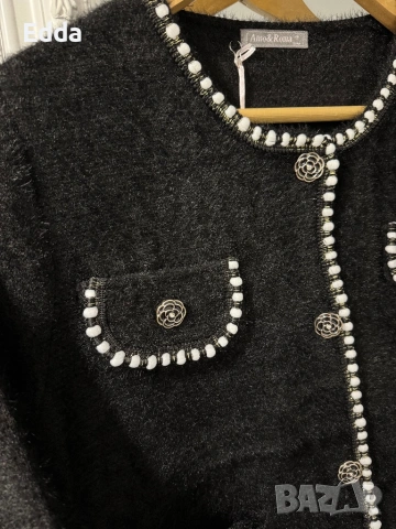 Жилетка сако в черно и бяло см лхл, снимка 3 - Сака - 53458907