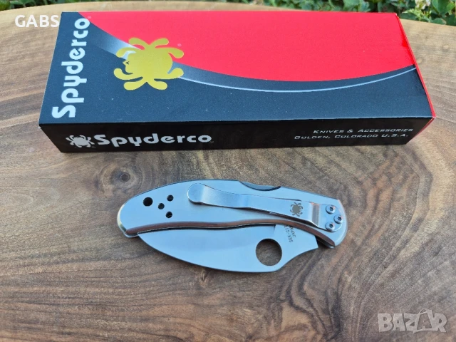 Сгъваем нож Spyderco Harpy C08 с метална дръжка, снимка 4 - Ножове - 50799021