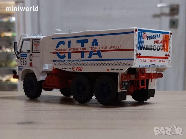 STAR 266 DAKAR 1988 - мащаб 1:43 на DeAgostini моделът е нов в блистер, снимка 3 - Колекции - 45685328