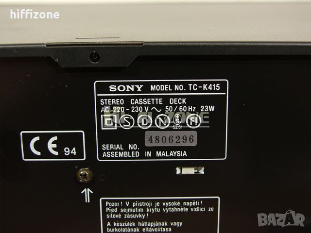 ДЕК  Sony tc-k415 , снимка 9 - Декове - 46608406