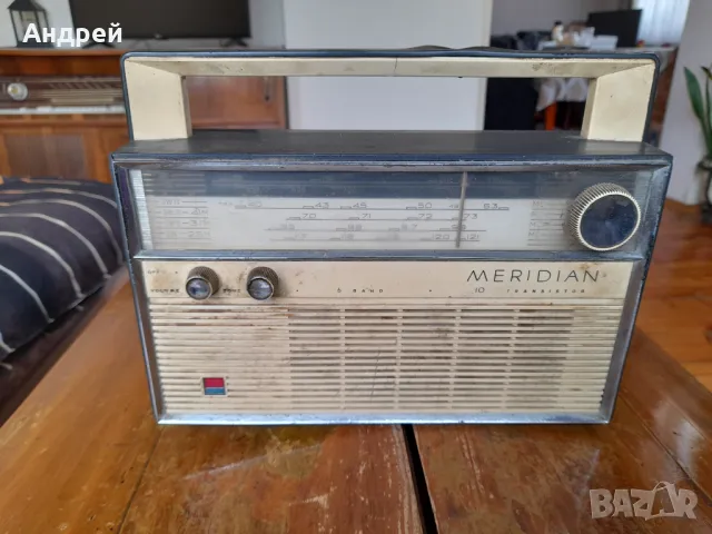 Старо радио,радиоприемник Меридиан 6TR1-K11, снимка 3 - Антикварни и старинни предмети - 50096231