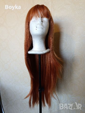 Оранжева косплей перука