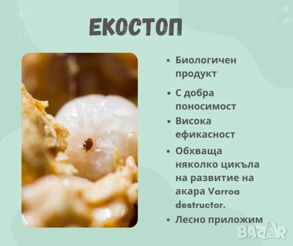 Екостоп - плочки с тимол и ментово масло, снимка 2 - За пчели - 45942234