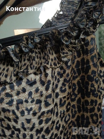 Тигрова рокля размер S, снимка 3 - Рокли - 53444256