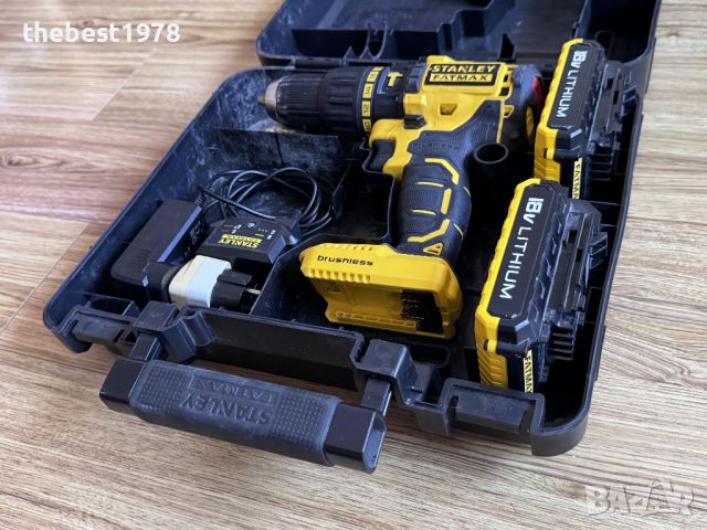 Stanley FatMax 18V Ударен Винтоверт Безчетков+Куфар+Две Батерии, снимка 11 - Винтоверти - 46165174