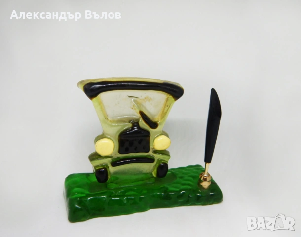 Стара Стойка за Писалка Химикалка Бюро Ретро Автомобил, снимка 7 - Колекции - 53118593