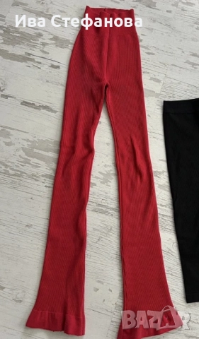 висока талия  Alice Evis от бранда Алисия нов спортно елегантен сет две части костюм червен комплект, снимка 16 - Костюми - 52516933