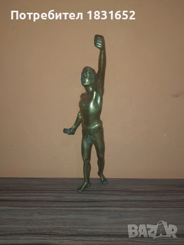 Стара бронзова фигура, снимка 9 - Статуетки - 54113954