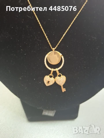 ДАМСКО ЗЛАТНО КОЛИЕ 14К , снимка 3 - Колиета, медальони, синджири - 50804489