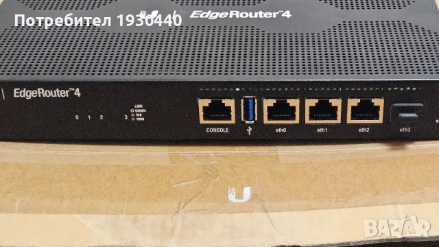 Ubiquity EdgeRouter 4, снимка 1 - Рутери - 48949922