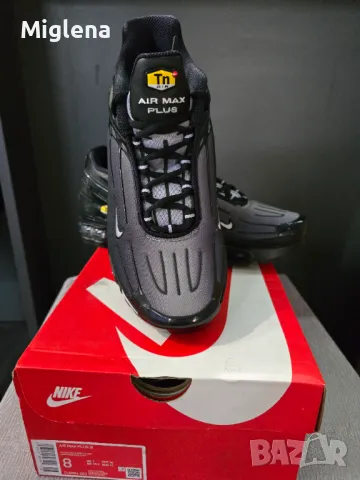 Маратонки Nike AIR MAX PLUS III Men – Black/Wolf Grey-black , снимка 1 - Маратонки - 47546545