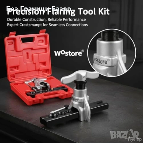 Нов Комплект за фланциране на тръби 45° HVAC ВиК 7 матрици разширяване, снимка 6 - Други инструменти - 53815881