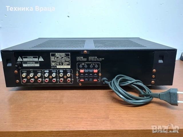 Стерео усилвател PIONEER A-223. Перфектен с прекрасен звук! Изпращам видео. , снимка 10 - Ресийвъри, усилватели, смесителни пултове - 53915747