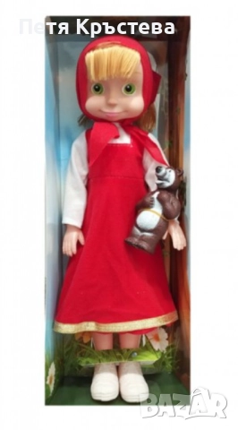 Голяма музикална детска кукла Маша от Маша и Мечокът, снимка 3 - Кукли - 52842168