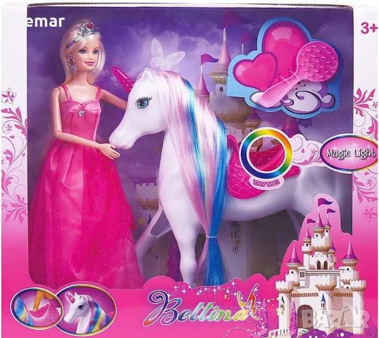 Комплект за игра - Принцеса и магичен еднорог за деца 3-10 години