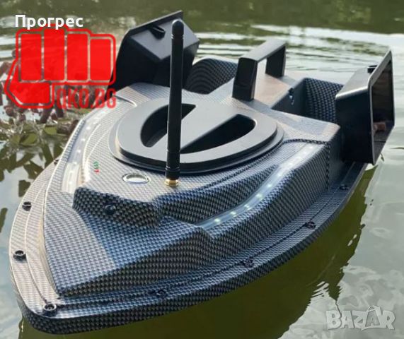Лодка за захранка с дистанционно с GPS и 40 точков автопилот Черна V900, снимка 6 - Стръв и захранки - 45853357