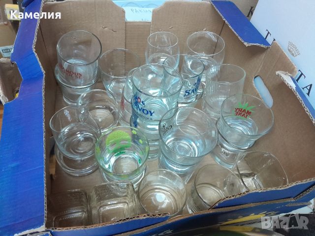 Чаши за водка - стъклени, снимка 1 - Чаши - 46019075