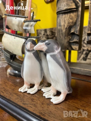 Порцеланова фигурка „Трио пингвини“ от Копенхаген.  , снимка 3 - Фигурки - 51611256