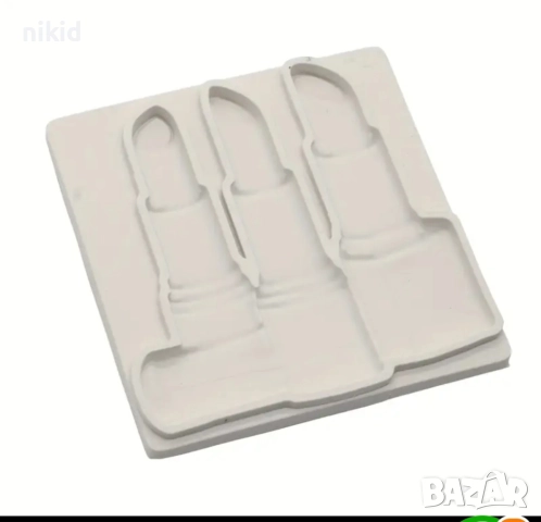 3 червила червило козметика силиконов молд форма фондан декор украса, снимка 2 - Форми - 52769637