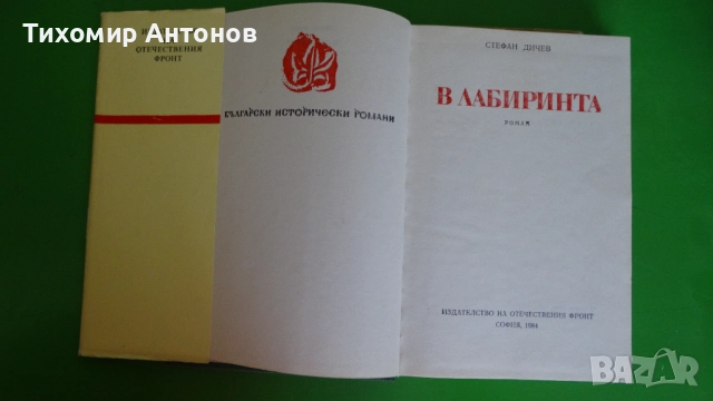 Стефан Дичев - Пътят към София;  В лабиринта, снимка 7 - Художествена литература - 43989061