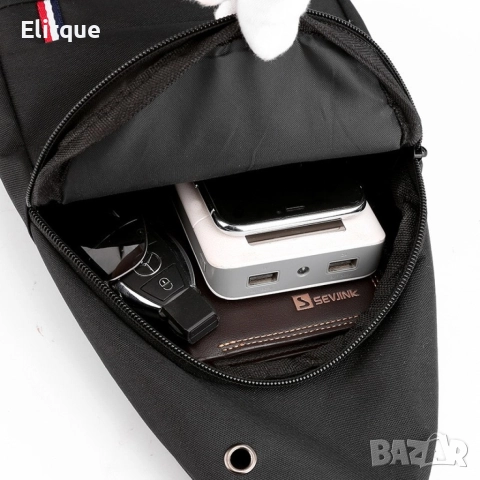 Мъжка спортно-елегантна раница с една коригираща презрамка BAG110, снимка 9 - Раници - 52895491