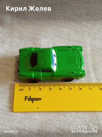 Метална количка на героя Фин Макмисъл от анимациония филм Колите за КОЛЕКЦИЯ 31142, снимка 6 - Колекции - 53557355