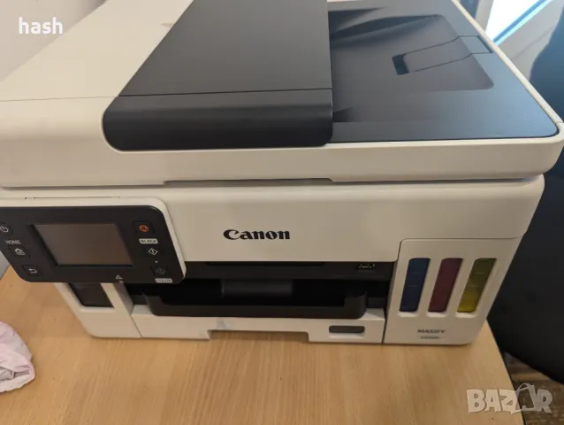 Canon MAXIFY GX6050 - Безжичен 3-в-1 мастиленоструен принтер MegaTank за многократна употреба, снимка 1 - Принтери, копири, скенери - 47063747