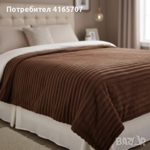 Меко и ватирано микрофибърно одеяло 200x220 см за топъл и стилен сън, снимка 5 - Олекотени завивки и одеяла - 53524386