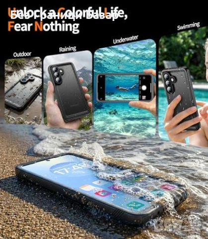 Нов кейс Samsung Galaxy S26 водоустойчив твърд калъф 360 черен, снимка 10 - Калъфи, кейсове - 53875679