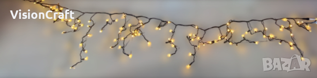 Коледна LED завеса за външен монтаж