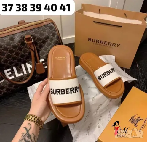 дамски чехли burberry , снимка 4 - Чехли - 46946756