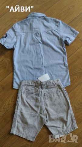 Маркови къси панталонки, ризка и потник, снимка 6 - Детски къси панталони - 46192393