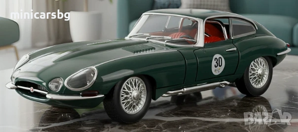 Метални колички: Jaguar E-Type 1961 Coupe, снимка 2 - Колекции - 53978713