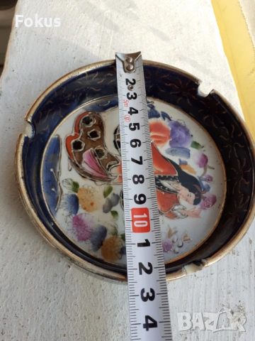 Стар пепелник Royal Satsuma сатцума, снимка 5 - Антикварни и старинни предмети - 53490683