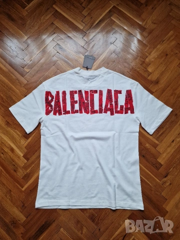Страхотна мъжка тениска BALENCIAGA размер S M L XL 2XL 