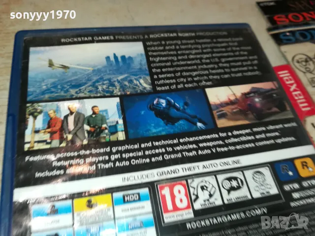 SONY PS4 GAME-GRAND THEFT AUTO 2605251306, снимка 5 - Игри за PlayStation - 50430218