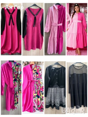 Рокли дамски от XL-4XL, снимка 5 - Рокли - 50552998