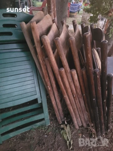 сгъваеми дървени градински столове- различни модели, за тераса и градина, снимка 3 - Градински мебели, декорация  - 51136575