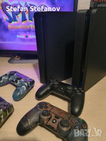 С ГАРАНЦИЯ 1Г PS4 Slim GoldHEN хакнат SW 9.60 с над 20 игри PlayStation 4 PS 4 750 GB профилактиран , снимка 9 - PlayStation конзоли - 53486229