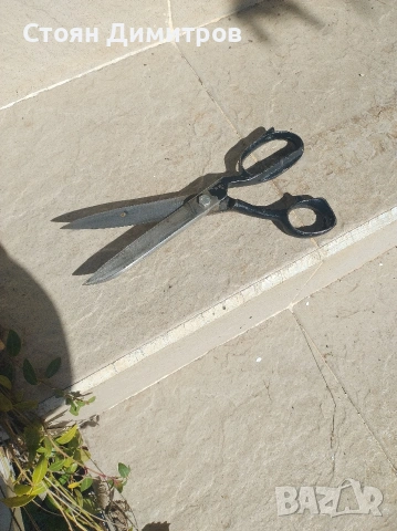 Стара българска ножица,,чилик,, стомана 25см дължина, снимка 10 - Колекции - 53769795