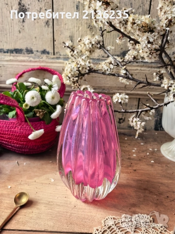 Ваза мурано, снимка 2 - Антикварни и старинни предмети - 54095564